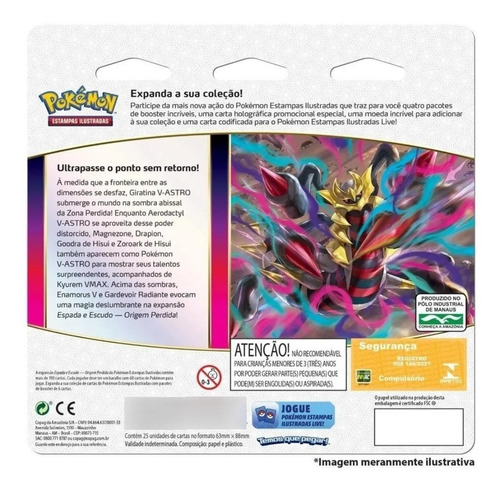 Blister Quadruplo Pokémon Weavile Origem Perdida Tcg
